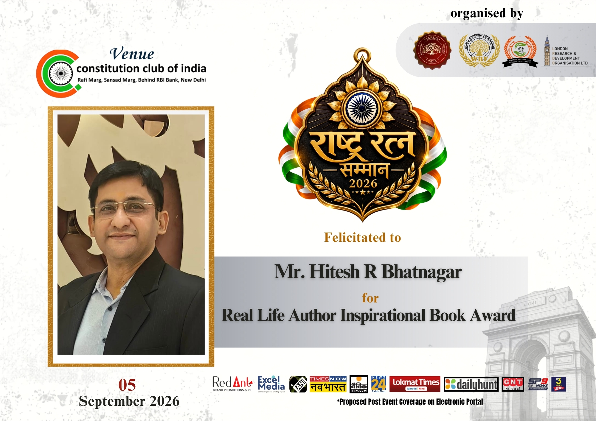 Mr. Hitesh R Bhatnagar 